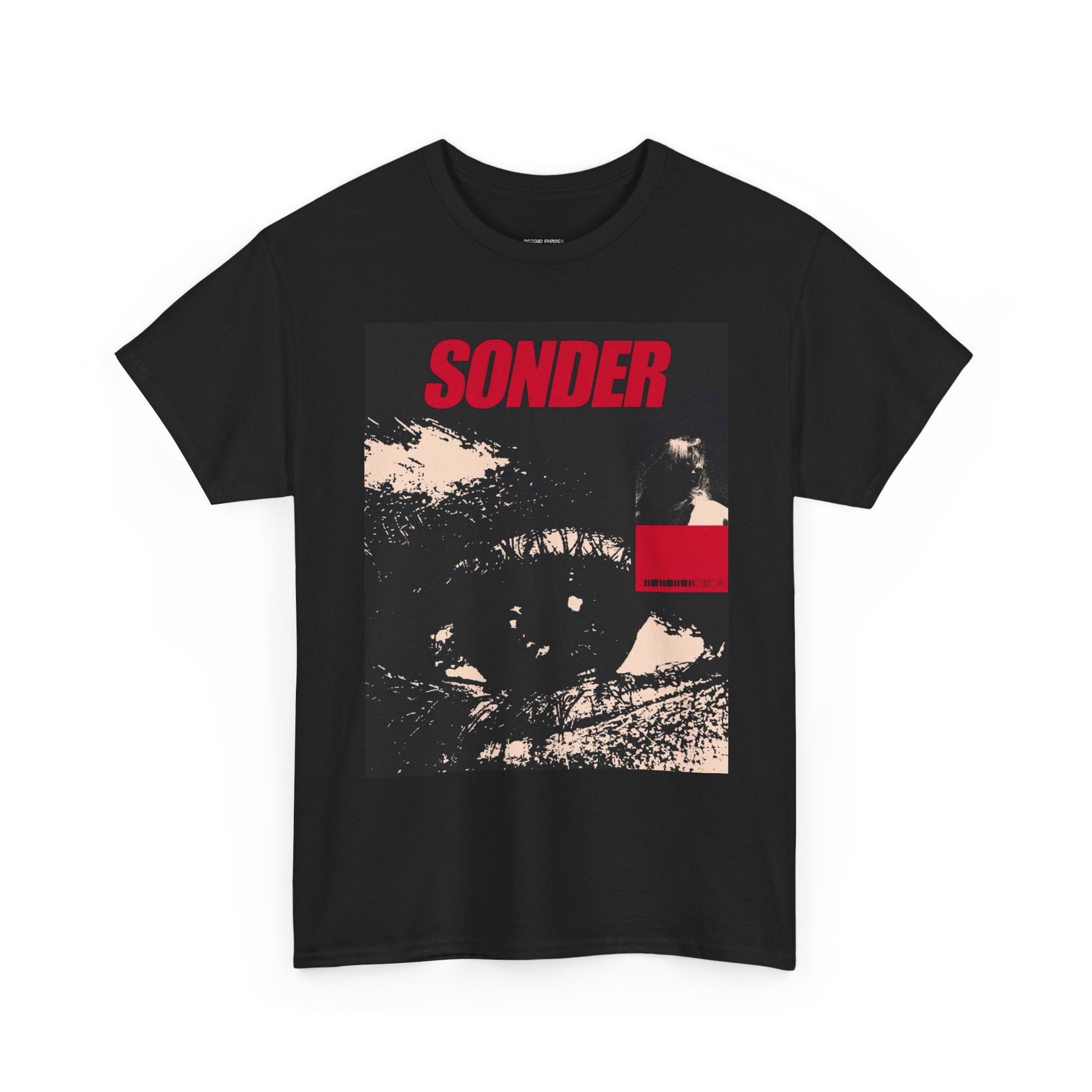 Eye Graphic Tee | Vintage Eye Illustration, Red Accent