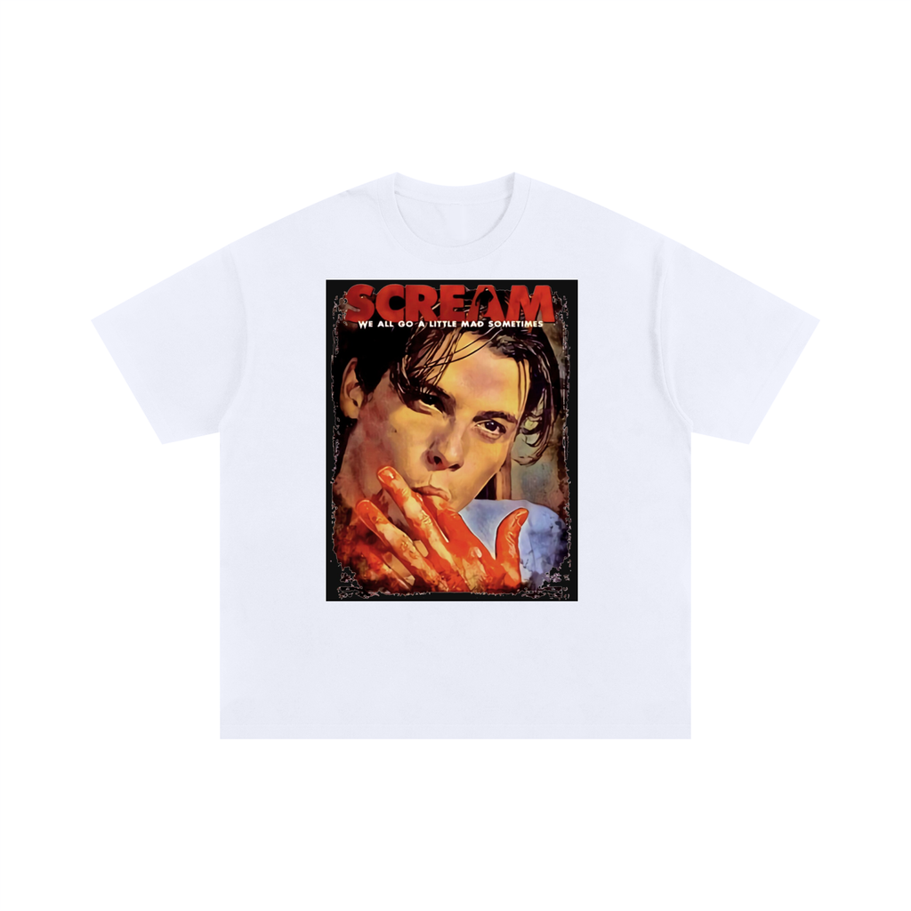 Horror Film Graphic Tee – Distressed Thriller Streetwear Shirt