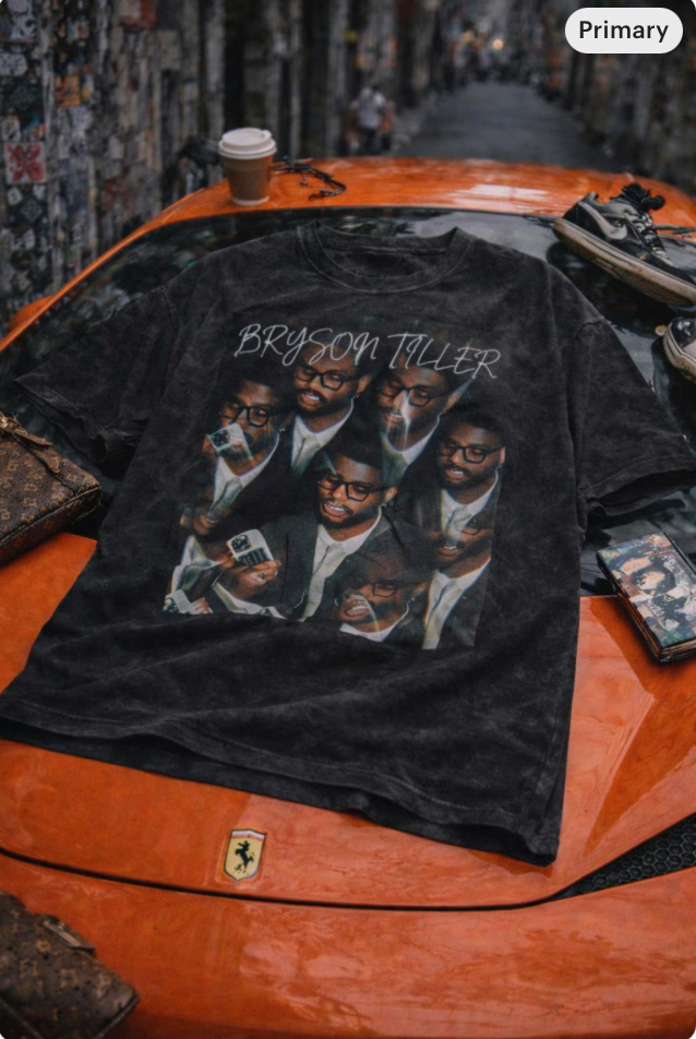 Vintage Distressed Multi-Exposure Graphic Tee – Abstract Streetwear Portrait Shirt