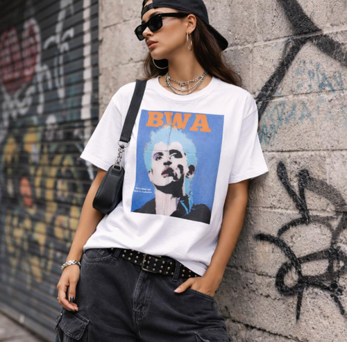 BWA Punk Portrait T-Shirt | Retro Pop Art Music Tee